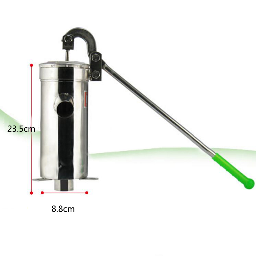 Straight tube stainless steel pump Well Water Hand pump distributor Well Oil pump Max Lift 10m height 23.5cm