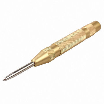 Anti-slip Automatic Centre Punch Tool Stainless Steel Drill Tool Spring Loaded Marking Hole Tool Wood Press Dent Marker New O29