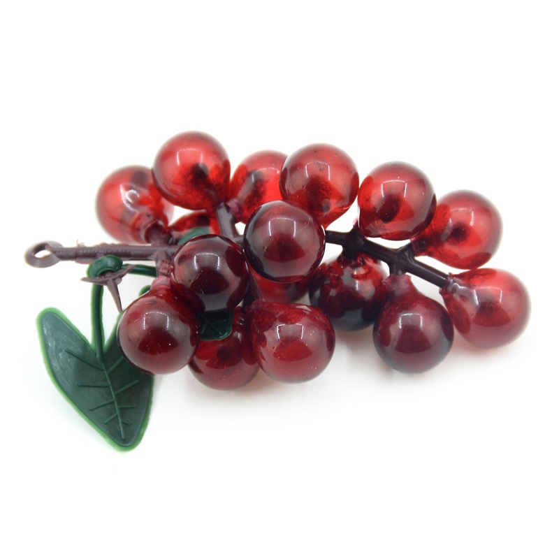 Mini Artificial Plastic Simulation Fruit Grape Wedding Decoration Home Kitchen Christmas Gift Clip Accessories