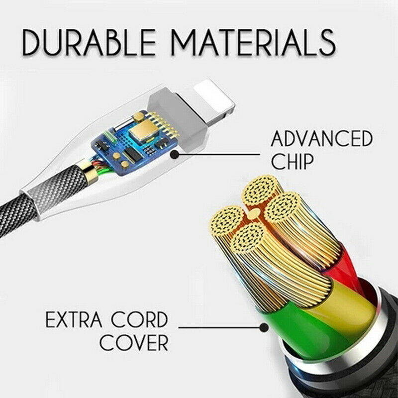 New 1pc Mobile Phone Data Cable Fast Charge Smart Power-off Protection Mobile Phone Weaving Yarn Android Data Cable Full Automat