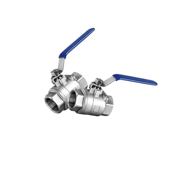 2-Piece 304316L Full Bore Screwed Ball Valve