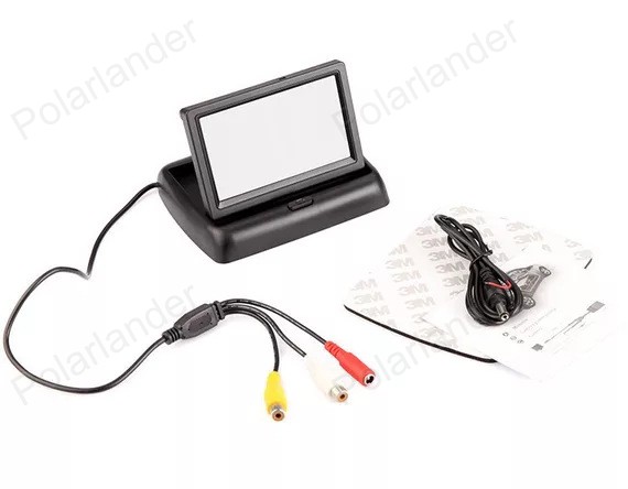 4.3 inch TFT Color digital HD video LCD small display screen car monitor reverse rearview security monitor for parking camera