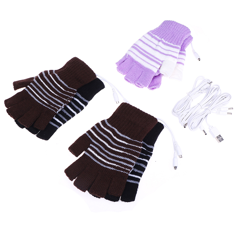 Electric Heating Glove USB Heated Gloves Winter Thermal Hand Warmer Battery Powered Thermal Waterproof For Motorcycle Ski Gloves
