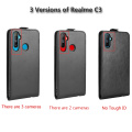 Protective Phone Bags For Oppo Realme C3 Case Up and Down Flip Wallet Photo Frame Shockproof Cover Realme C3 Cases 2 / 3 Cameras