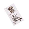 2pcs/set Cute Owl Arm Fake Transfer Tattoo Sexy Large Temporary Tattoos Sticker Men Women Body Art 105*60mm