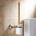 Toilet Brush Holders Wall Mounted Bathroom Accessories Brass & Crystal Bathroom Decoration Accessory Bathroom Products 6304