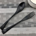 High Quality Black Dinnerware Set 18/10 Stainless Steel Cutlery Set Knife Fork Spoon Dinner Set Silverware Kitchen Tableware Set