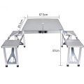 Outdoor Folding Table Chair Camping Aluminium Alloy Picnic Table Waterproof Ultra-light Durable Folding Table Desk For set
