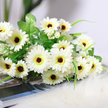 Tomb-Sweeping Day Artificial Chrysanthemum Bouquet Grave Silk Flower Cemetery Sacrifice Funeral Supplies Cemetery Tomb-sweeping