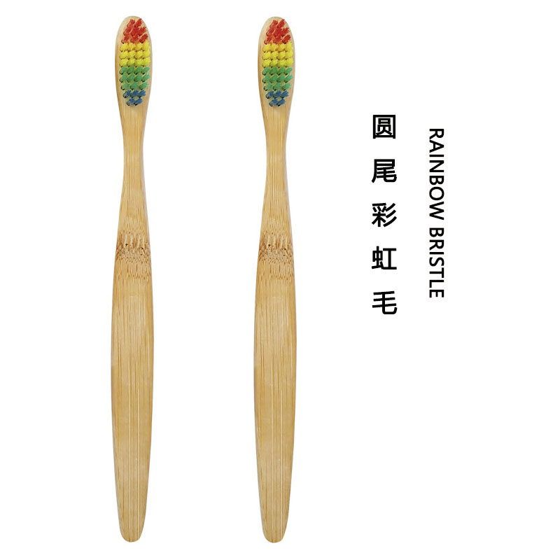 1/2PCS Bamboo Toothbrush Environmentally Health Soft Fibre Wood wooden Tooth brushes for Adult Children Tooth Brush Eco products