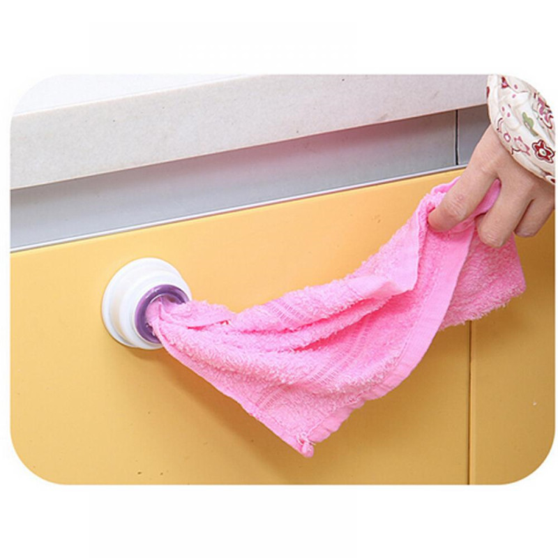 Wall Shelf Wash Cloth Clip Holder Wash Cloth Wipe Towel Storage Rack Bath Room Adhesive Storage Towel Hanger Kitchen Supplies