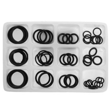 50x Rubber O-Ring Gaskets Assorted Sizes Set Kit For Plumbing Tap Seal Sink Thread New