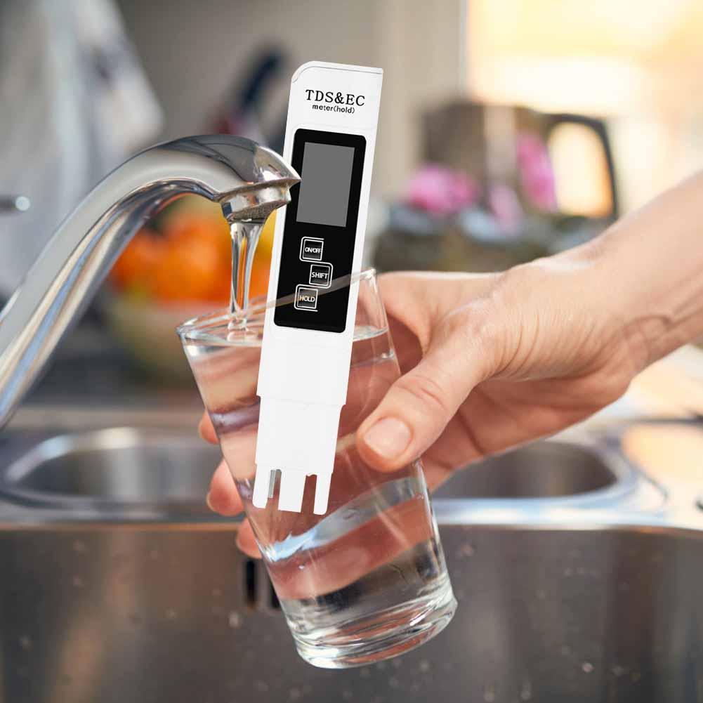 3 in 1 PH tester PH Meter Professional TDS EC Meter Digital LCD Water Testing Pen Purity Filter Water Quality Monitor 30% OFF