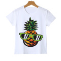 Top Quality Ananas Short Sleeve Pineapple Printed Boy/Girl T Shirt Kids Casual O-Neck Summer Children's Tees Shirt Z29-6