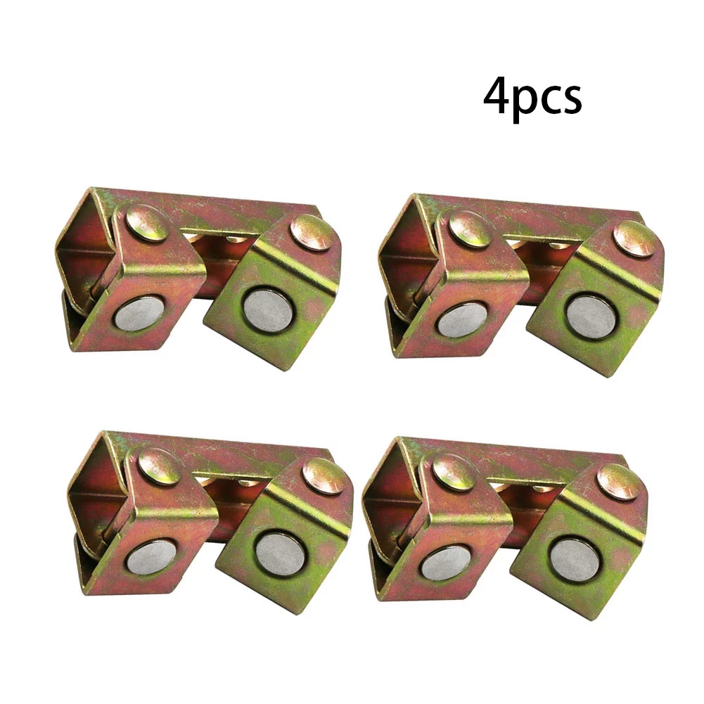 4pcs Magnetic V-Type Clamps V-Shaped Welding Holder Welding Fixture Adjustable Magnetic V-Pads Hand Tools Metal Working Tool