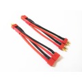 XT60 Parallel Deans T Plug Series Harness Battery Connector Cable Dual Extension Y Splitter Silicone Wire