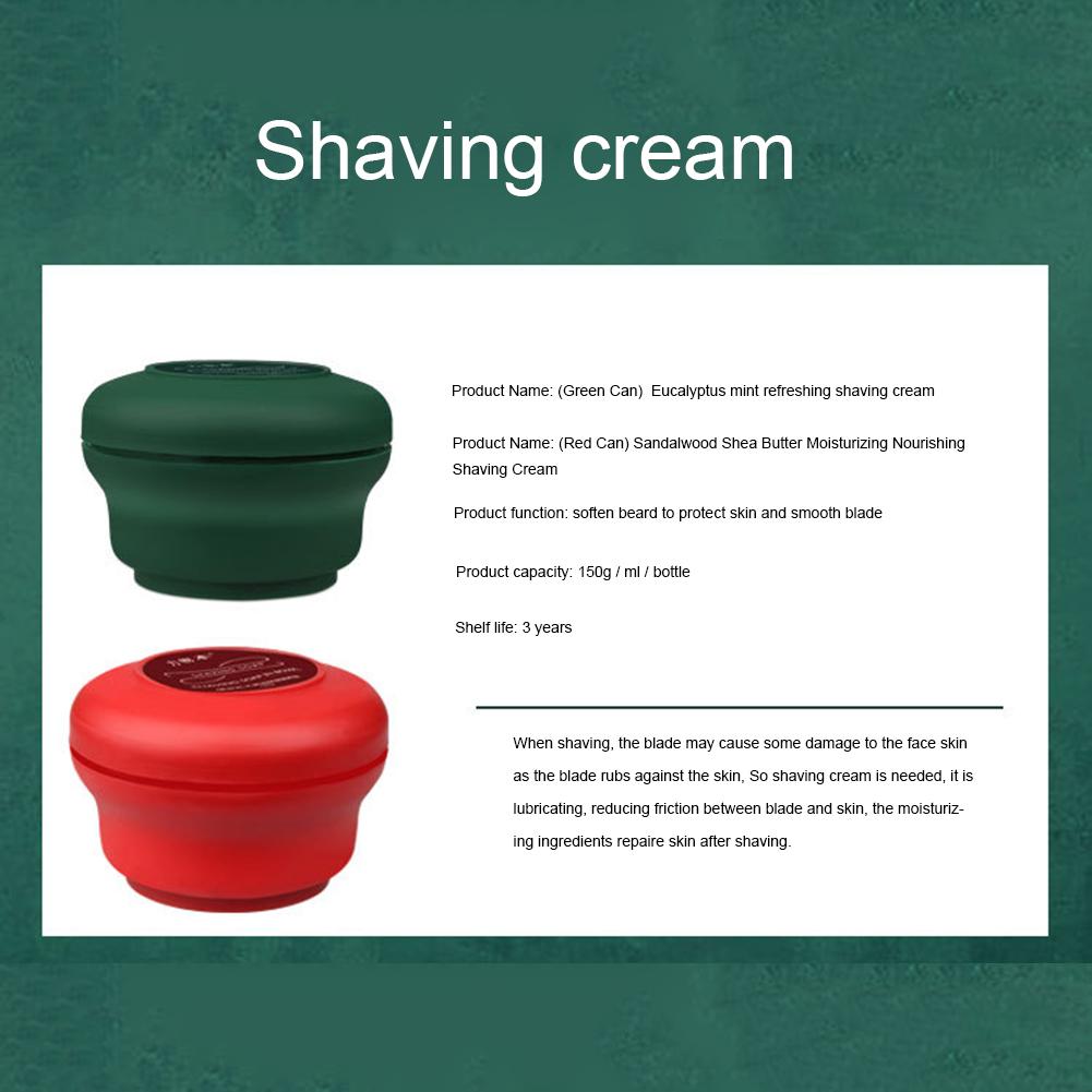 1 Pcs Shaving Cream Men's Mustache Shaving Soap Round Facial Care Goat Milk Beard Shaving Cream Tool Shave Soap Removal