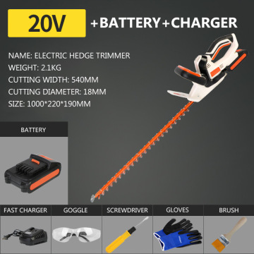 MDHTA20 Cordless Electric Hedge Trimmer 20V Li-on Rechargeable Garden Shear Tools Household Pruning Mower Hedge Trimmer