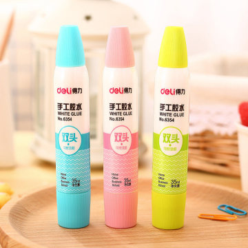 6354 hand-made white glue double-head DIY Adhesives 35ml student art liquid glue to study stationery office supplies