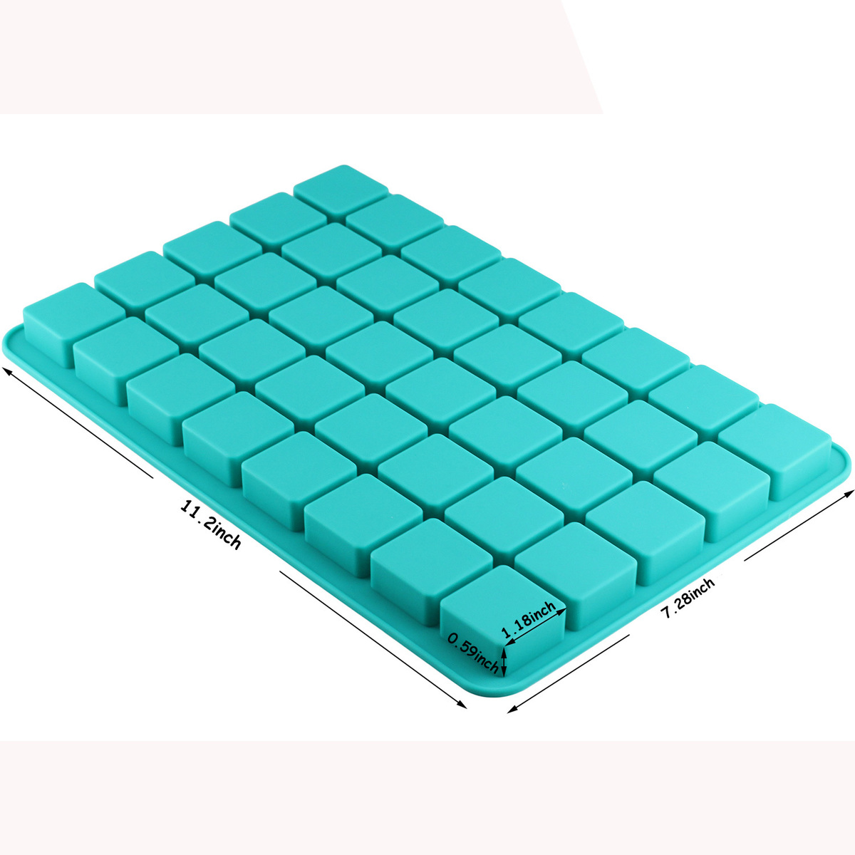 Mujiang 40 Cavities Square Caramel Candy Silicone Molds For Chocolate Truffles Mold Jelly Ice Tray Mould Cake Decorating Tools