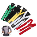 1PC Adjustable Elasticated Adult Suspender Straps Unisex Women Men Y Shape Elastic Clip-on Suspenders Pants Braces