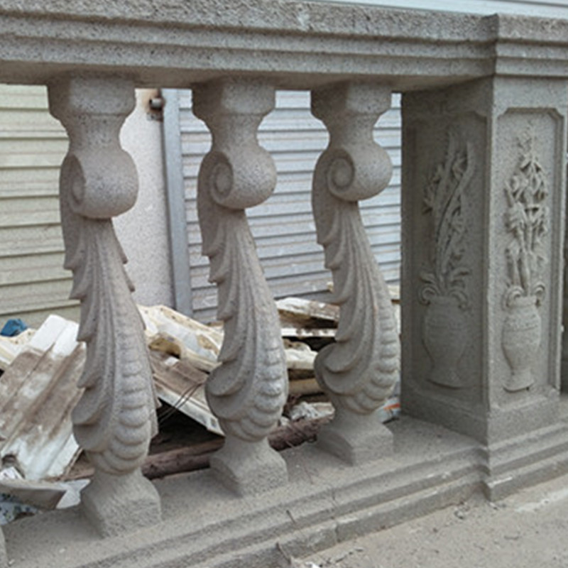 90cm/35.43in ABS Plastic Home Balcony Outdoors Decoration Cast in Place Seahorse Baluster Mould Long Service Life Construction