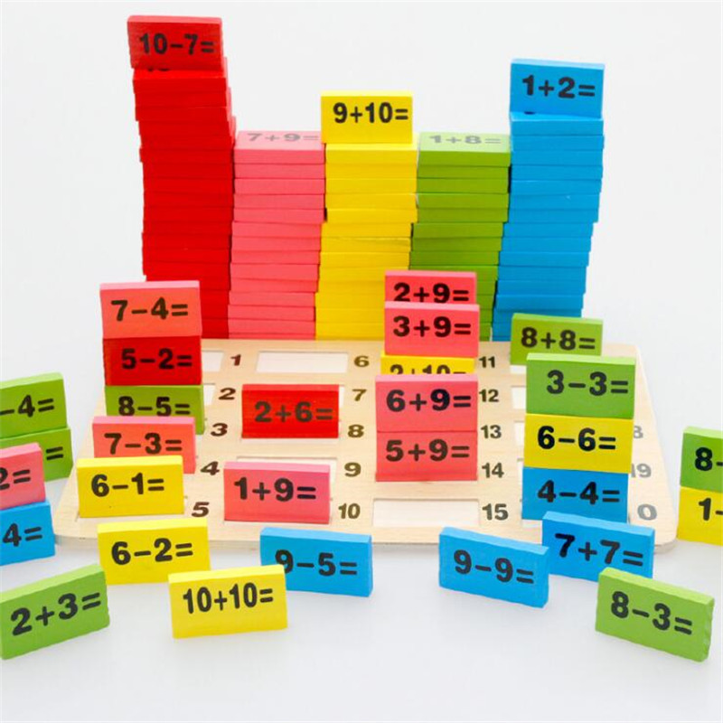 New Math Toys For Children Montessori Toys Wooden Digital Computing Preschool Children Early Education Puzzle Math Game Toys
