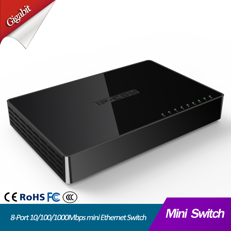 8 Port Gigabit Network Switch 8-port 10/100/1000Mbps Desktop Fast Ethernet Switcher lan hub Small and Smart mini 8 port switch