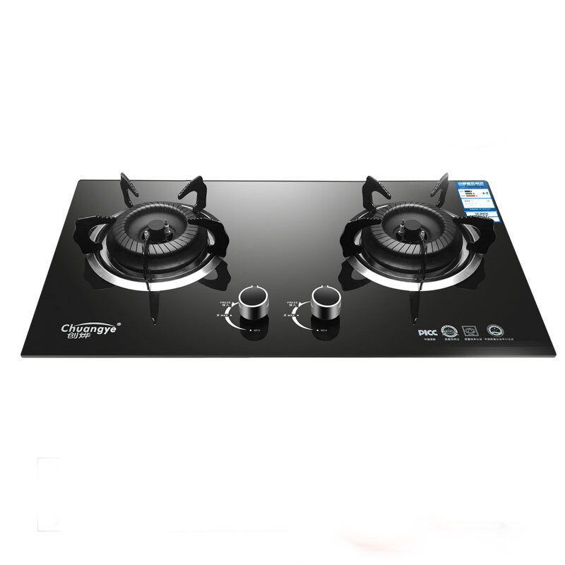 Domestic Built-In Gas Stove 2019 Double-stove Ranger Liquefied Gas Desktop Stove Catering Equipment Freestanding Gas Cooktop