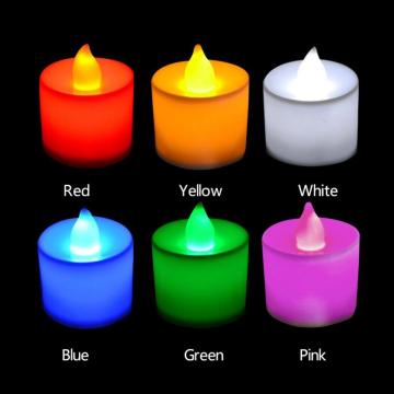5PCs House Decoration LED Candle Lights Multicolor Lamp Small Flameless Candle Lights Home Wedding Birthday Party Decorate Tools