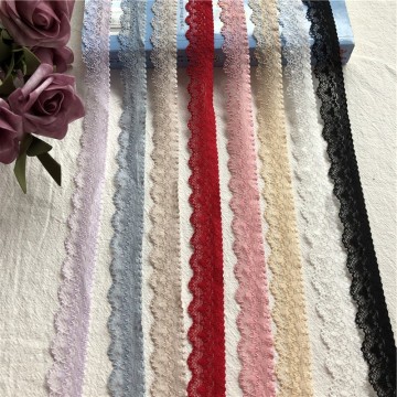 S2151 2.5cm high quality beautiful lace ribbon tape lace trim diy embroidered for sewing decoration african lace fabric