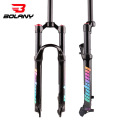 BOLANY NEW Mountain bike high strength magnesium alloy shock absorbing front fork 26/27.5/29er inch MTB bicycle fork