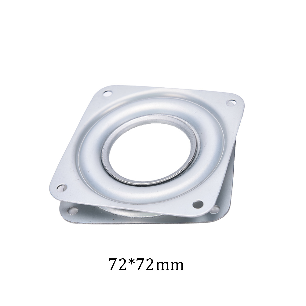 2 Sizes Lazy Square Bearing Swivel Plate Turntable Swivel Plate Bearing Steel Rotating Swivel Plate Kitchen Cabinets Accessories