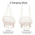 Round Hammock Chair Outdoor Indoor Dormitory Bedroom Yard For Child Adult Swinging Hanging Single Safety Chair Hammock