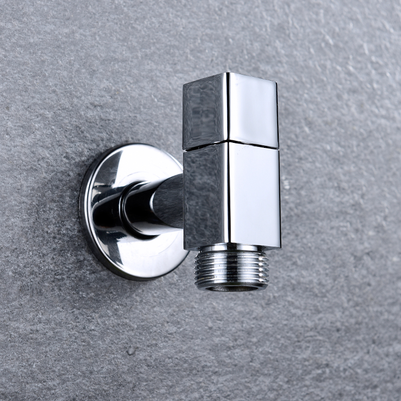 Washing Machine Water Faucet Modern Garden Fast Open Brass Square Faucet Mop Pool Washing Wall Mounted Taps Bibcock