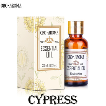 Famous brand oroaroma natural Cypress oil Keep skin moisture Relieve muscle spasm appease Cypress essential oil