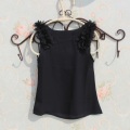 2020 Summer Girls Blouse Shirts For Kids Girl Blouses Chiffon Flower Tank Tops Baby Toddler Teen Children Clothes 6 8 10 12 Year