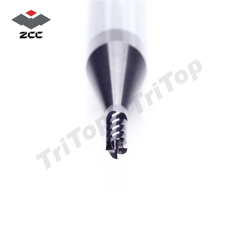 5pcs/lot GM-4E-D1.5 cutting tools end mill TiAIN coated solid carbide 4 flute 1.5mm cnc milling cutter zcc ct