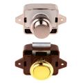 Zinc alloy Large Push Lock Button Catch Lock Cupboard Door Knob Camper Caravan Motorhome RV Cabinet Drawer Push Latch