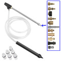 For Karcher/Nilfisk/Elitech/Lavor.Pressure Washer Sandblasting Device Kit, with 1/4 Quick Connector&13 Inch Airbrush Metal Rod