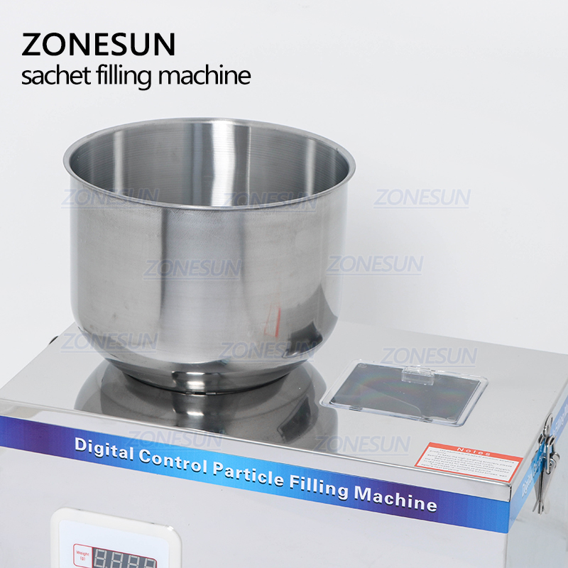 ZONESUN 1-50g Tea Packaging Machine Sachet Filler Can Filling Granule Medlar Automatic Weighing Machine Powder Filling Machine