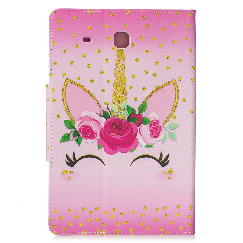 Coque For Samsung Tab E 9.6 T560 Cartoon Unicorn Leather Fundas Case For Samsung Galaxy Tab E 9.6 T560 T561 Tablet Cover Cases