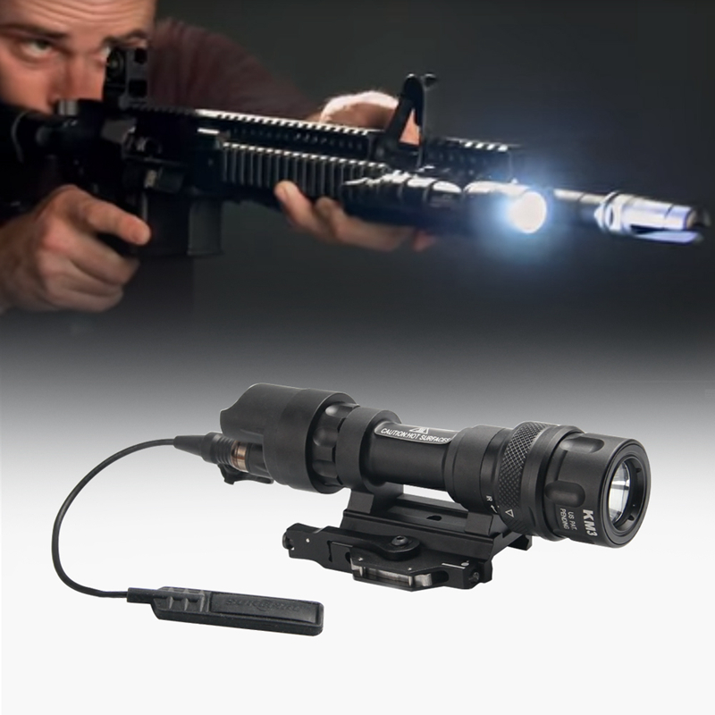 Tactical Flashlight Improved M952 12V LED IR Light 400 Lumens with QD M93 Mount Weapon Light For Rifle And SMG White IR Output