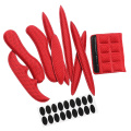 27 Pcs Universal Helmet Inner Padding Foam Pads Kit Sealed Red Sponge For Outdoor Sports Cycling Motorcycle Bicycle Accessories