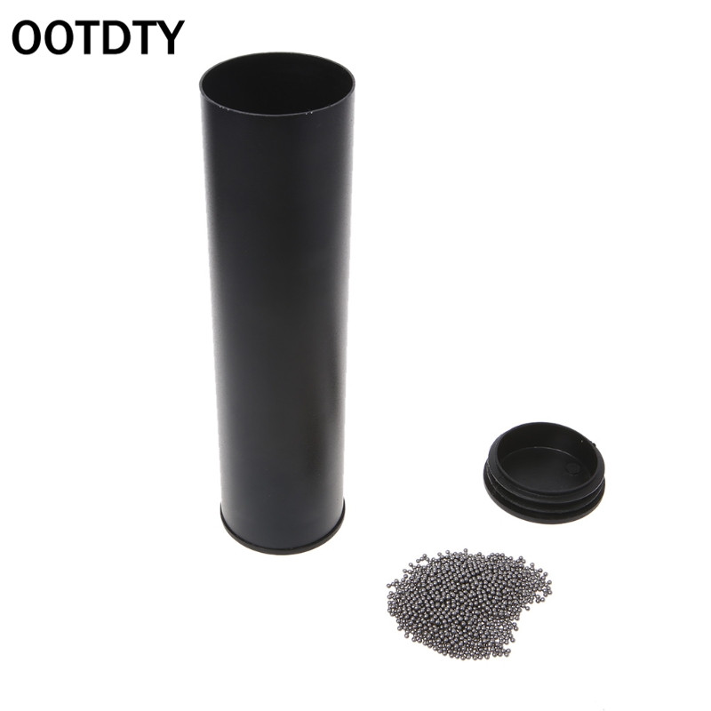 OOTDTY Pro Stainless Steel Cylinder Sand Shaker Rhythm Musical Instruments Percussion