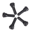 4PCs/set Black universal Valve Stems With Dust Caps with Caps Tyre Rubber Valves Car Chrome Tubeless Car Wheel Snap-in Tire