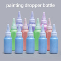 100ML soft Liquid dropper bottle with childproof cap empty glue ink dispenser PE plastic containers 50PCS/lot