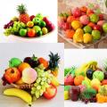 Artificial Fruit Lifelike Realistic Fake Fruits Decorative Fruits For Party Kitchen Lemon pineapple peach strawberry apple grape