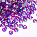 High Quality SS16 SS20 Hot Fix Rhinestones Light Colorado Topaz AB Fuchsia AB Iron On Hotfix Glass Stones for Wedding F0080