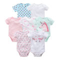 2019 7PCS/lot baby girl boys footies jumpsuit roupas de bebe recien nacido baby girl ropa 3 6 9 12 months newborn baby clothes